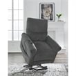 Pemberly Row Contemporary Polyester Black Power Lift Recliner