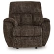Pemberly Row Contemporary Polyester Upholstered Brown Rocker Recliner