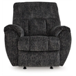Pemberly Row Contemporary Polyester Dark Gray Rocker Recliner