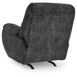 Pemberly Row Contemporary Polyester Dark Gray Rocker Recliner