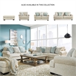 Pemberly Row Contemporary Polyester Upholstered Beige Finish Sofa