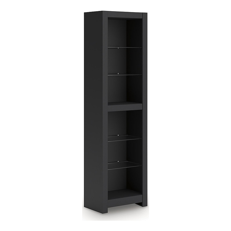 Pemberly Row Contemporary Engineered Wood Pier in Black Finish