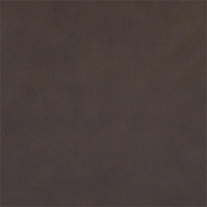 Pemberly Row Contemporary Leather Brown Power Reclining Loveseat with Console