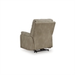 Pemberly Row Contemporary Leather Upholstered Beige Power Lift Recliner