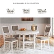 Pemberly Row Contemporary Wood Antique Dining Table & 4 Chairs