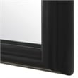 Pemberly Row Contemporary Elegant Arched Top Mirror in Black Frame