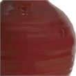 Pemberly Row Ceramic Traditional Table Lamp in Deep Ruby Red
