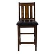 Pemberly Row 5 Piece Wood Counter Height Dining Set in Espresso