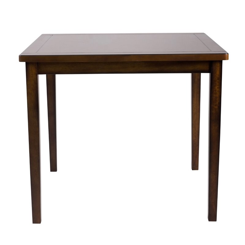 Pemberly Row 5 Piece Wood Counter Height Dining Set in Espresso