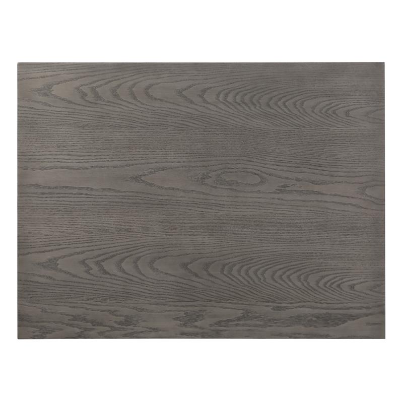 Pemberly Row 5-Piece Wood Dining Room Table and Chairs in Gray/Brown