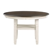 Pemberly Row 5-Piece Fabric Dining Set with 4 Side Chairs in Beige/Antique White