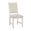 Pemberly Row 5-Piece Fabric Dining Set with 4 Side Chairs in Beige/Antique White