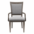 Pemberly Row 7-Pc Wood Dining Set with Arm & Side Chairs in Driftwood Brown/Gray