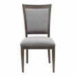 Pemberly Row 7-Pc Wood Dining Set with Arm & Side Chairs in Driftwood Brown/Gray