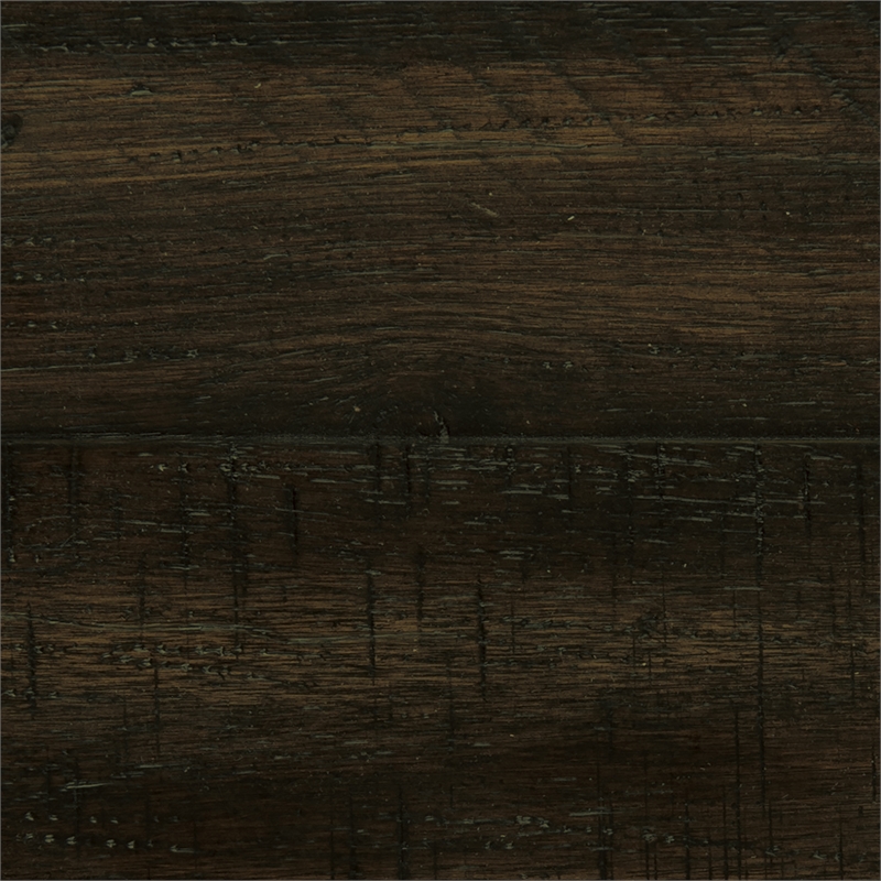 Pemberly Row Traditional Queen Bed in Driftwood Charcoal Finish