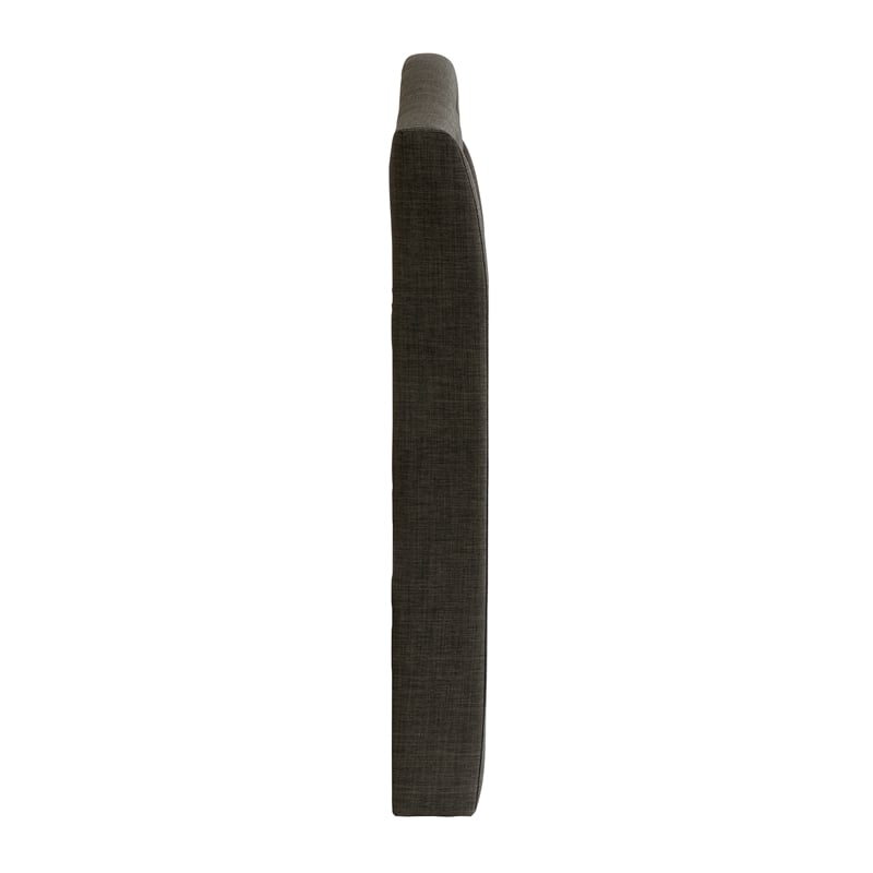 Pemberly Row Pine Wood California King Headboard in Charcoal
