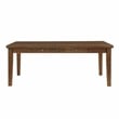 Pemberly Row Asian Hardwood and MDF Board Dining Room Table in Cherry