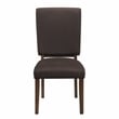 Pemberly Row 5-Piece Contemporary Wood and MDF Board Dining Set in Walnut
