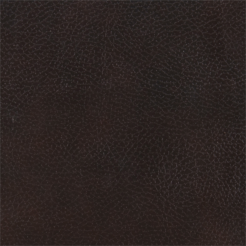 Pemberly Row Breathable Faux Leather Upholstered Chair in Brown