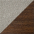 Pemberly Row 7-Piece Modern Wood and Fabric Veneer Dining Set in Cherry