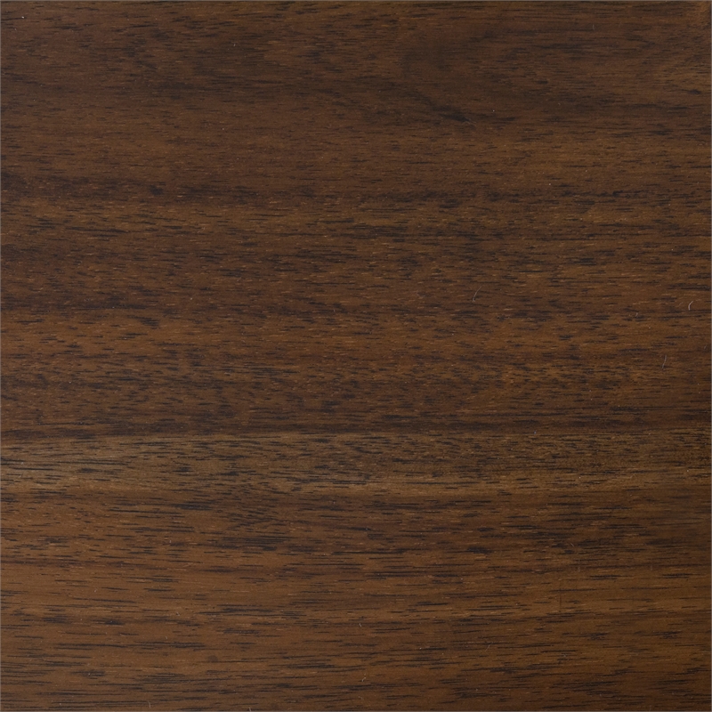 Pemberly Row 7-Piece Modern Wood and Fabric Veneer Dining Set in Cherry