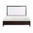 Pemberly Row Wood Queen Bed in 2-Tone with Gold Trim (White & Cherry)