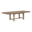 Pemberly Row Farmhouse Wood Dining Room Table in Distressed Light Oak
