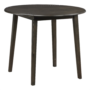Pemberly Row Traditional Wood Dining Room Table in Espresso Finish