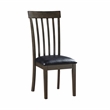 Pemberly Row 5-Piece Wood and Faux Leather Dining Set in Black