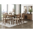 Pemberly Row Contemporary Wood Counter Height Table in Cherry