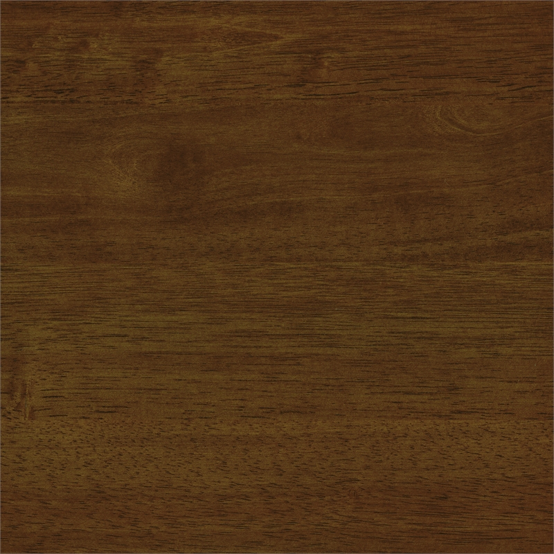 Pemberly Row Contemporary Wood Queen Platform Bed in Chestnut