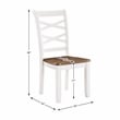 Pemberly Row Wood Dining Room Table and Chairs (Set of 7) in Cherry and White
