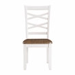 Pemberly Row Wood Dining Room Table and Chairs (Set of 7) in Cherry and White