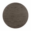 Pemberly Row Contemporary Metal and Wood Counter Height Table in Black