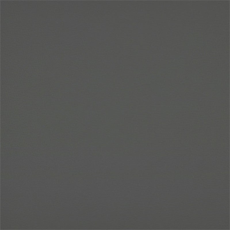 Pemberly Row Metal & Faux leather Set of 2 Swivel Counter Height Chair in Gray