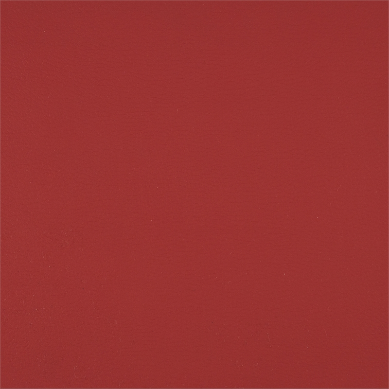 Pemberly Row Metal & Faux leather Set of 2 Swivel Counter Height Chair in Red