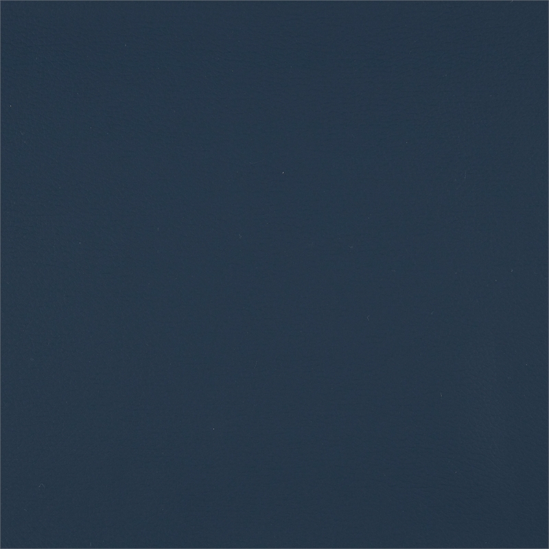 Pemberly Row Metal & Faux Leather Set of 2 Swivel Pub Height Chair in Blue