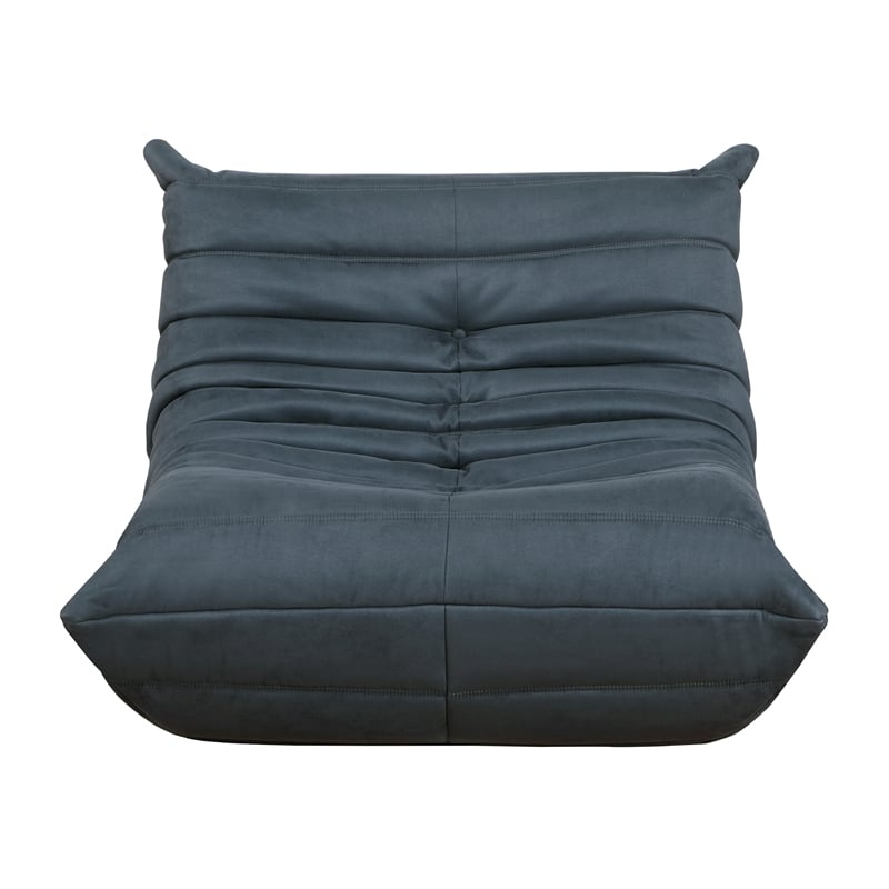Pemberly Row Contemporary Microfiber Accent chair in Charcoal