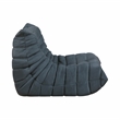 Pemberly Row Contemporary Microfiber Accent chair in Charcoal