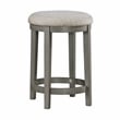 Pemberly Row Textured 4-Piece Dining Set (1 table + 2 stools + 1 bench) in Gray