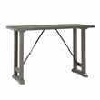 Pemberly Row Textured 4-Piece Dining Set (1 table + 2 stools + 1 bench) in Gray