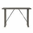 Pemberly Row Textured 4-Piece Dining Set (1 table + 2 stools + 1 bench) in Gray