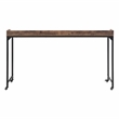 Pemberly Row Adjustable Height Over-The-Bed Desk with Castors in Rustic Brown
