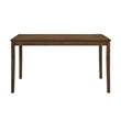 Pemberly Row Contemporary Asian Hardwood Dining Room Table in Chestnut