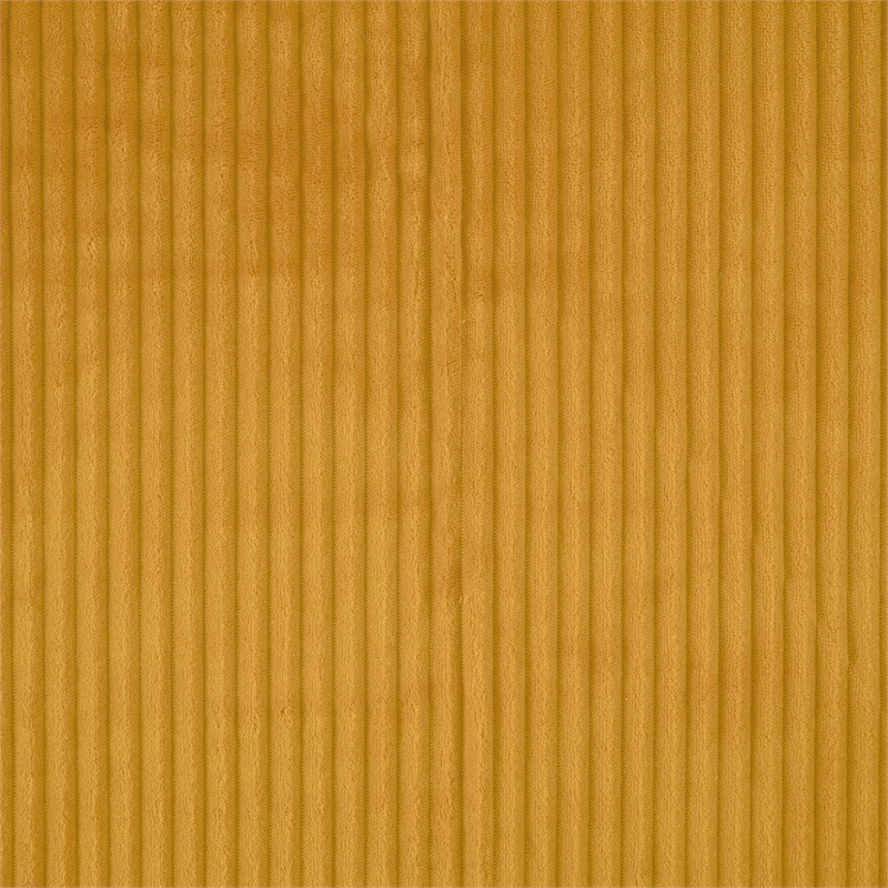 Pemberly Row Corduroy Fabric Upholstery Swivel Chair in Yellow
