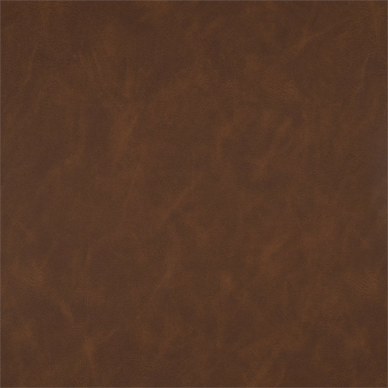Pemberly Row Contemporary Faux leather Chair in Chocolate Finish