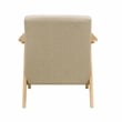 Pemberly Row Mid-Century Textured Accent Chair in Light brown