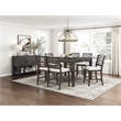 Pemberly Row Asian Hardwood Dining Counter Height Table in Dark Espresso