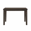 Pemberly Row Asian Hardwood Dining Counter Height Table in Dark Espresso