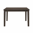 Pemberly Row Asian Hardwood Dining Counter Height Table in Dark Espresso